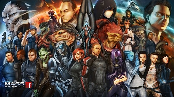 Foto's Mass Effect Een harnas krijgers Computerspellen 600x337 Krijger videogames computerspel