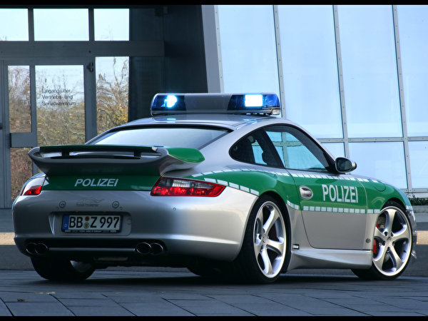 zdjęcie Porsche policyjny Samochody 600x450 policja Policjanci samochód