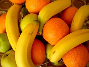 Bureaubladachtergronden Fruit Bananen Voedsel