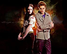 Sfondi desktop The Twilight Saga Robert Pattinson Kristen Stewart The Twilight Saga: New Moon Film