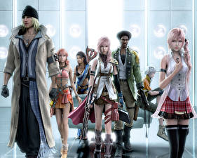 Tapety na pulpit Final Fantasy Final Fantasy XIII Gry_wideo