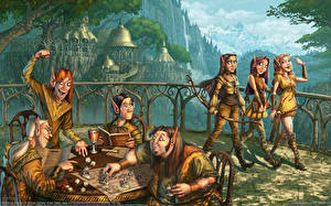 Fonds d'écran Elfe Archers Fantasy Filles