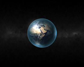Papel de Parede Desktop Planetas Terra Espaço