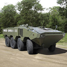 Bureaubladachtergronden Militaire voertuigen Gepantserde drager Iveco SUPERAV Militair
