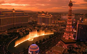 Tapety na pulpit Stany zjednoczone Las Vegas Kasyno Hotel Miasta