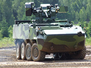 Bureaubladachtergronden Militaire voertuigen Gepantserde drager Pandur II 8x8 Militair