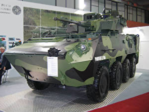 Bureaubladachtergronden Militaire voertuigen Gepantserde drager Pandur II 8x8 Militair