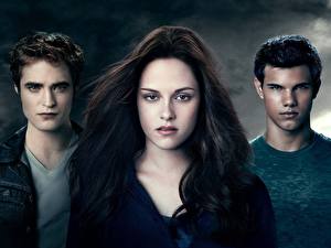 Bakgrunnsbilder The Twilight Saga The Twilight Saga: New Moon Robert Pattinson Kristen Stewart Taylor Lautner Film