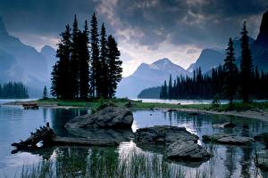 Bakgrundsbilder på skrivbordet Park Kanada Jaspers nationalpark Alberta Natur