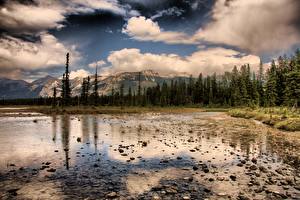 Bakgrundsbilder på skrivbordet Parker Kanada Jaspers nationalpark Natur