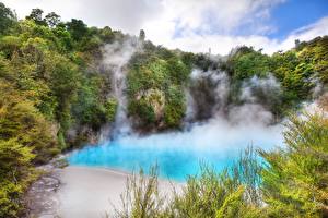 Sfondi desktop Lago Nuova Zelanda Inferno Crater  Natura