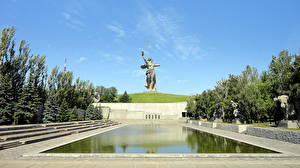 Фото Скульптуры Волгоград Мамаев-Курган Площадь героев