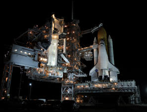 Papel de Parede Desktop Navio Foguete espacial Space shuttle Atlantis, Nasa