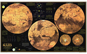 Bakgrunnsbilder Mars map of Mars