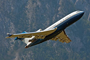 Bureaubladachtergronden Vliegtuigen Passagiersvliegtuig Boeing Boeing-727 Luchtvaart