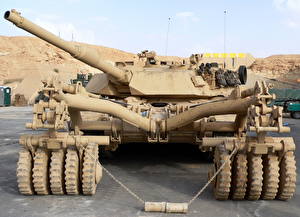 Bakgrundsbilder på skrivbordet Stridsvagnar M1 Abrams Amerikansk Militär