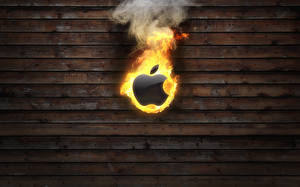 Фото Apple огонь Компьютеры