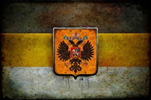 Pictures Russia Coat of arms Nationalists Double-headed eagle Flag