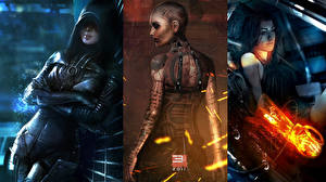 Bakgrundsbilder på skrivbordet Mass Effect Mass Effect 3 dataspel Fantasy Unga_kvinnor