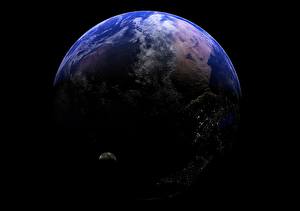 Papel de Parede Desktop Planetas Terra Espaço