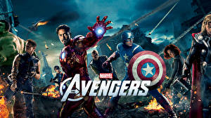 Fondos de escritorio Los Vengadores 2012 Iron Man Héroe Captain America Héroe Chris Evans Película