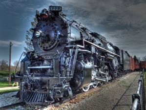 Desktop hintergrundbilder Züge Antik Lokomotive Locomotive 1941