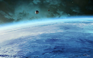 Bakgrunnsbilder Planet overflate det ytre rom