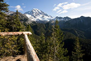 Fondos de escritorio Parque Montaña EE.UU. Parque Monte Rainier Eagles Roost Washington