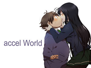 Bakgrundsbilder på skrivbordet Accel World Kille  Anime Unga_kvinnor