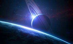Bakgrundsbilder på skrivbordet Planet Planetarisk ring Rymden