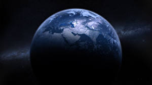 Papel de Parede Desktop Planeta Terra Espaço