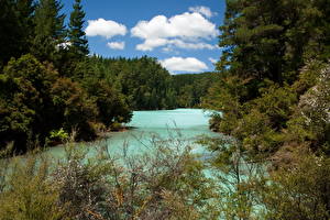 Sfondi desktop Lago Nuova Zelanda Cielo  Echo Natura