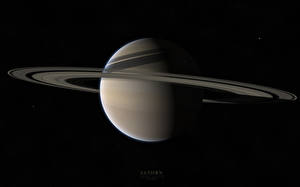 Papel de Parede Desktop Planeta Anel planetário Saturno