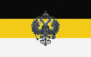 Picture Russia Coat of arms Nationalists Double-headed eagle Flag