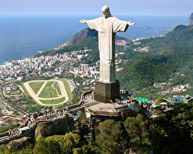 Bureaubladachtergronden Monument Brazilië Rio de Janeiro (stad)  Steden