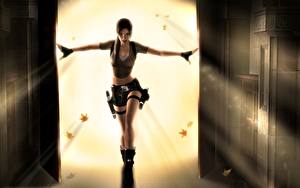 Фото Tomb Raider Лара Крофт компьютерная игра Девушки