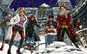 Sfondi desktop Fairy Tail Adolescente Anime Ragazze