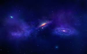 Papel de Parede Desktop Nebulosa no espaço Galáxia Estrela