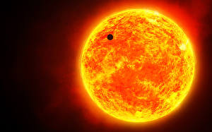 Papel de Parede Desktop Planetas Estrela Sol