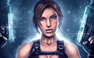 Bakgrunnsbilder Tomb Raider Lara Croft Unge_kvinner