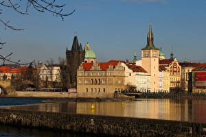 Bakgrundsbilder på skrivbordet Tjeckien Prag stad