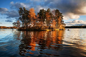 Papel de Parede Desktop Lago Rússia Céu  Naturaleza