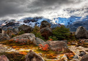 Papel de Parede Desktop Montanhas Pedra Argentina HDRI Naturaleza