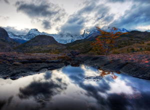 Papel de Parede Desktop Montanhas Céu Argentina Nuvem Naturaleza