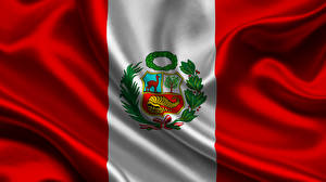 Papel de Parede Desktop Peru Bandeira Tiras