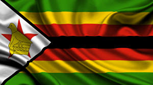 デスクトップの壁紙、、旗、ストライプ、Zimbabwe、