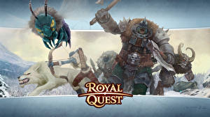 Bakgrunnsbilder Royal Quest Monstrum Krigere Slaget Bueskytter Rustning videospill