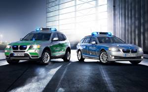 Wallpaper BMW Police automobile