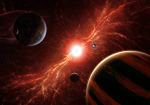 Papel de Parede Desktop Planeta Estrela