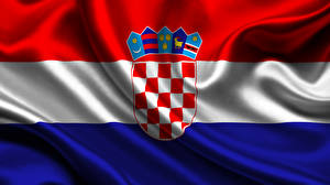 デスクトップの壁紙、、クロアチア、旗、ストライプ、